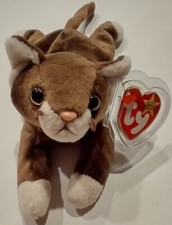 Ty Beanie Baby POUNCE the Cat 8 inch 1997 Stuffed Animal Toy