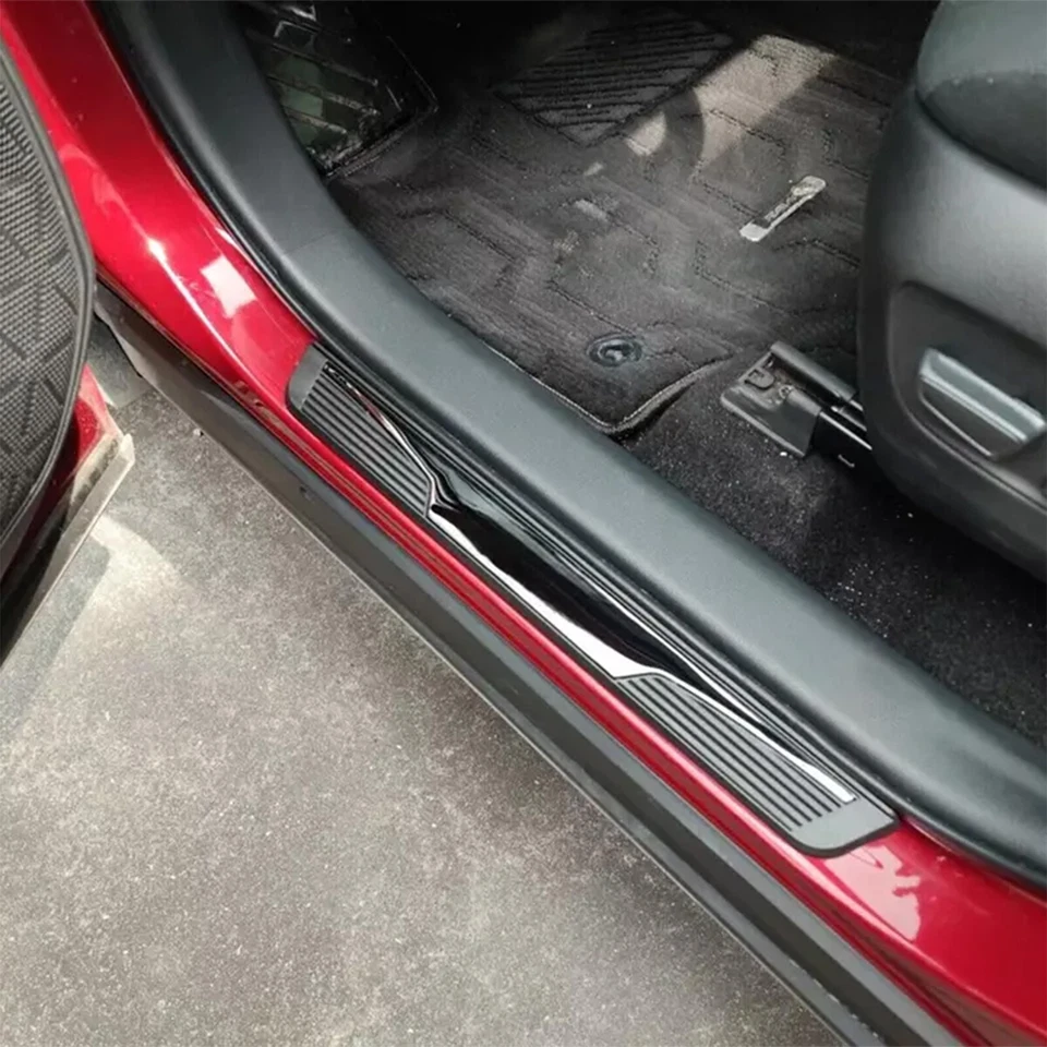 Protector de placa de cubierta de umbral de puerta de automóvil para accesorios Mitsubishi Outlander Foto 3 de 4