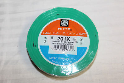 Isolierband Nitto 201X türkis 0,15mm x 19 xmm x 33 mm EN 60454-3 PVC 1m = 0,10  