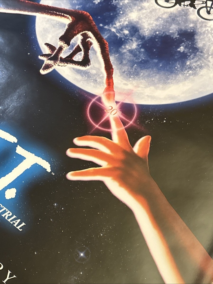 E.T. THE EXTRA-TERRESTRIAL MOVIE POSTER ORIGINAL 20th ANN. Advance