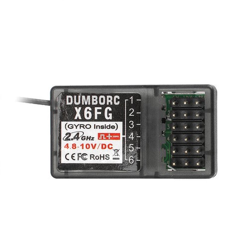 DUMBORC X6F X6FG 6CH RC Receiver for Domborc RC X6 Transmitter Remote Controller - Picture 4 of 14