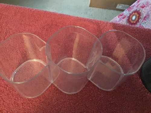 Desk Orginizer Items, Mesh Pen Holder Cup, Plastic 3 Compartment Holder - Picture 2 of 4