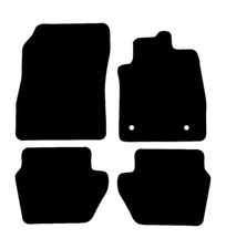 Fits Ford Fiesta (MK8) 2017 - 2023 Tailored Black Car Floor Mats 4 Piece Set