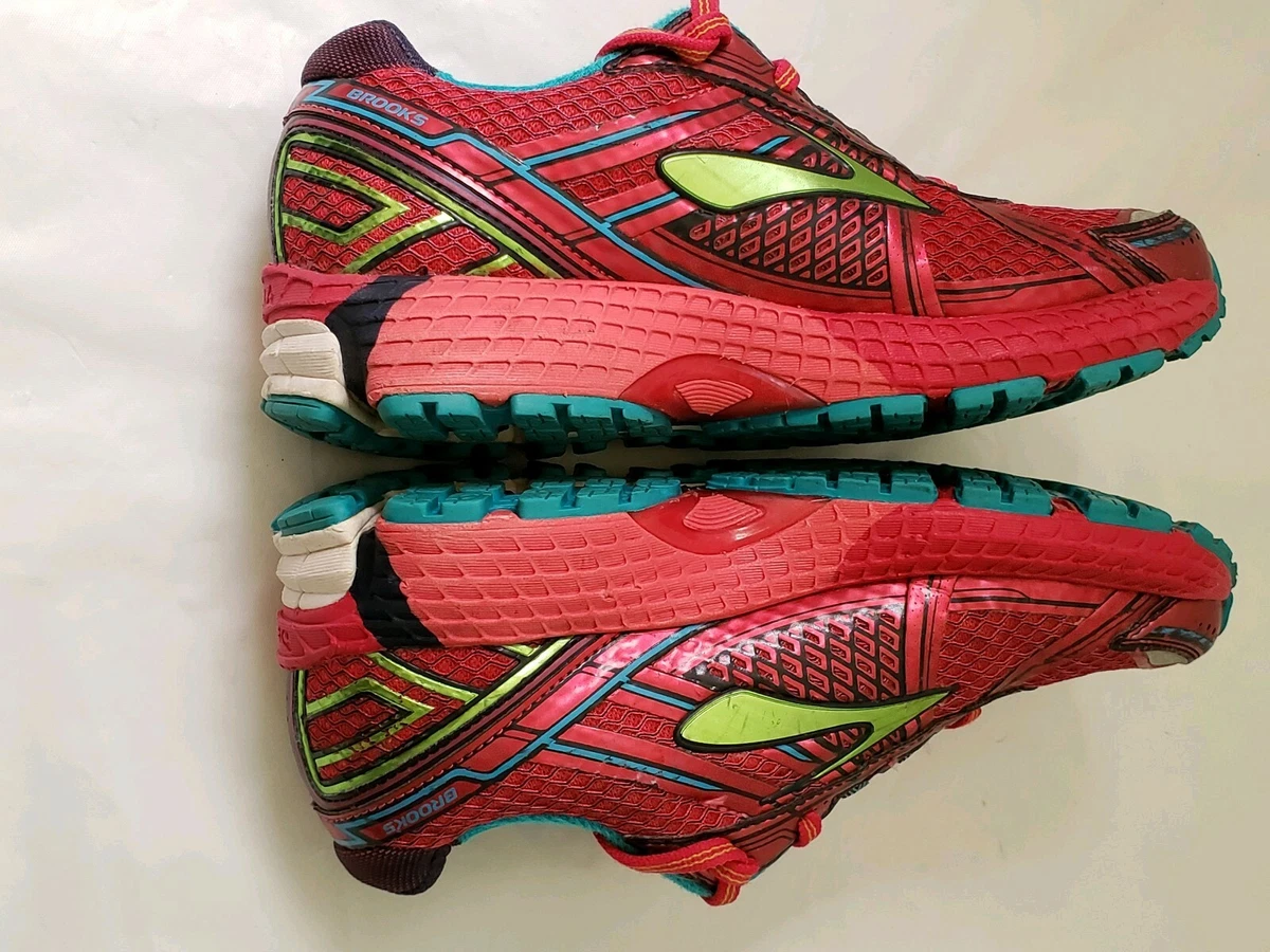 Brooks Adrenaline GTS 15 Pre-Owned Womems Sz 7 Raspberry Red Running Shoes  | eBay