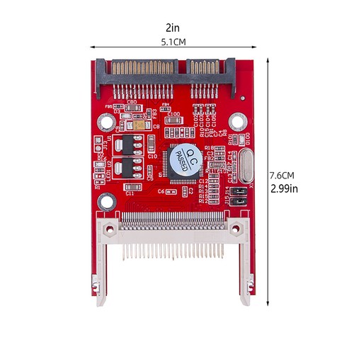 CF Card 1st/2nd Gen to 2.5 inch SATA Converter HDD Hard Disk Drive Card Adapter - Afbeelding 3 van 6