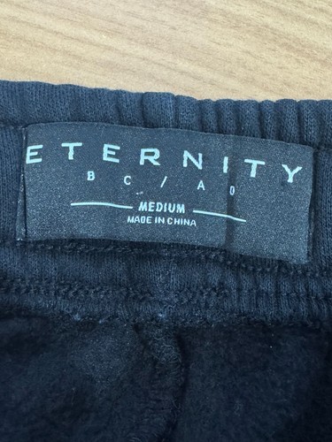 Eternity BC/AD Womens Black Shark Bite Graphic Cotton Jogger Sweatpants Sz M - Picture 3 of 6