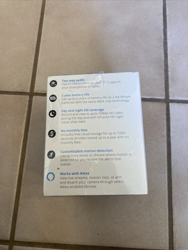 1 Blink XT2 Wi-Fi 1080p Indoor/Outdoor Security Camera Add-on Camera NEW Sealed - Imagen 2 de 6