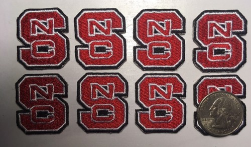 North Carolina NC State University Wolfpack Aufbügeln Patch NCSU 8 Stck. 1,5" hoch - Bild 2 von 3