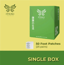 50 pieces in 1 Box ITSUKI KENKO Green Herbal Cleansing Detox Foot Patch GET NOW 