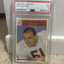 1966 Philadelphia Dick Butkus PSA 5 Bears #31 Rookie RC
