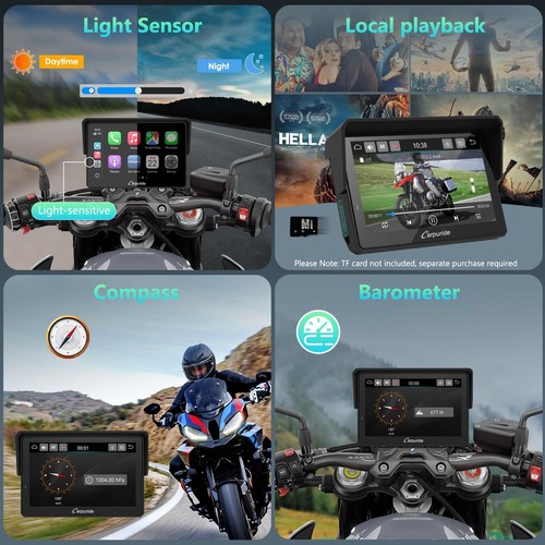 Carpuride W502BS Carplay Android Auto BMW Moto Estéreo OEM Control de Transmisión - Imagen 6 de 9