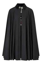 Mens Cape Coat, Mens Wool Long Coat, Mens Black Wool Long Coat