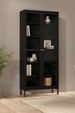 VETRINA MOD. ROMA CM 88.7X36.2 H. 202.8 NERO OPACO