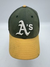Oakland A's Athletics Vintage New Era Blue Tag Snapback Hat MLB USA Cap 90's