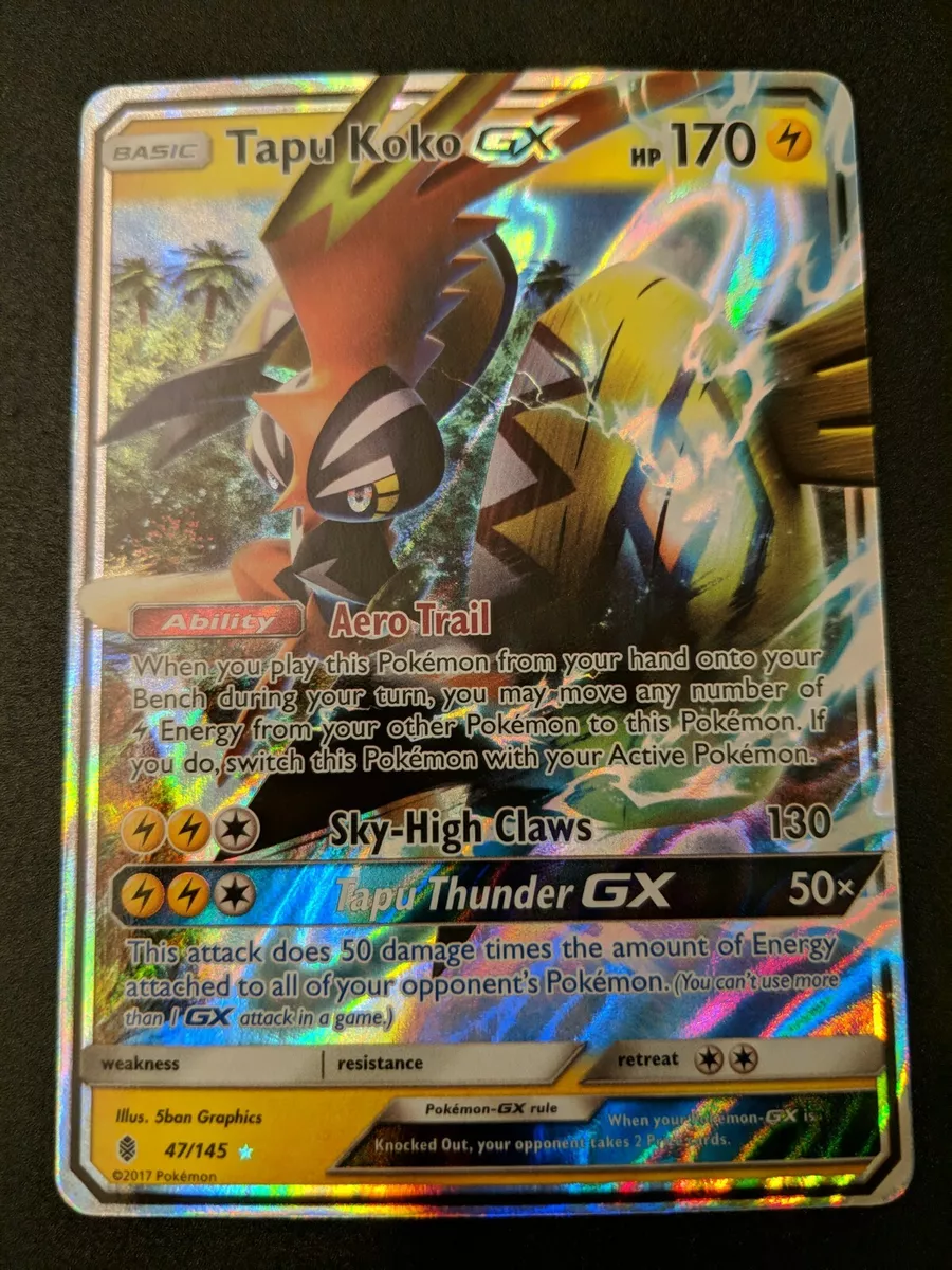  Tapu Koko GX - 47/145 - Ultra Rare : Toys & Games