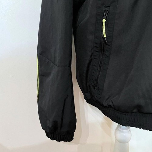 ADIDAS ORIGINALS MEN'S ADIPLORE BLACK PINK NEON ZIP UP NYLON TRACK TOP JACKET - Picture 9 of 15