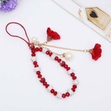 Women Girl Phone Strap Charm Flowers Cellphone Jewelr