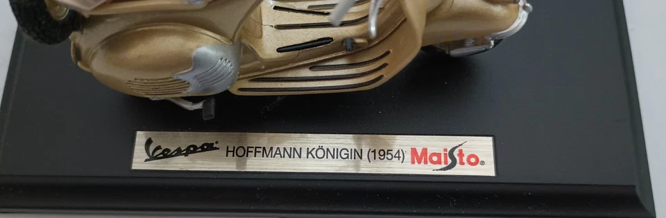 Vespa 1954 Hoffman Koningin 滑板车 Maisto 1: 18 金色 — 第 2/4 张图片