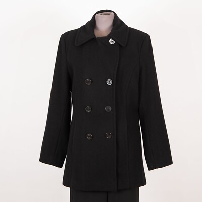 コート PLAIN FW25 SHORT PEACOAT DOUBLE BREASTED (43424340 99) MICHAEL Michael Kors Plus Size Wool Blend Notch Collar