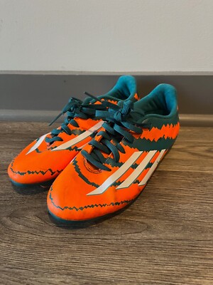 Adidas Men's Soccer Cleats Messi Size 5 Orange & Green Shoes