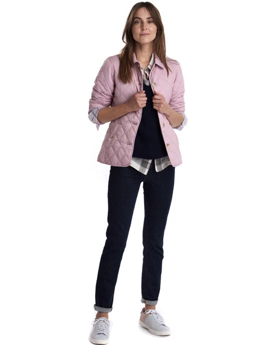 NEW Barbour Freya Diamond Quilted Jacket Pink Blossom 8 US eBay