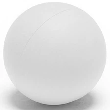 Champion Sports Soft Sponge Lacrosse Indoor Training Ball - White (Single)