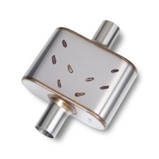 Universal Exhaust Muffler with Aggressive Sound 409 stainless steel