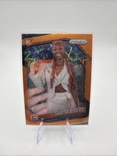 Panini 2025 Prizm WNBA Saniya Rivers RC Orange Cracked Ice Prizm #150