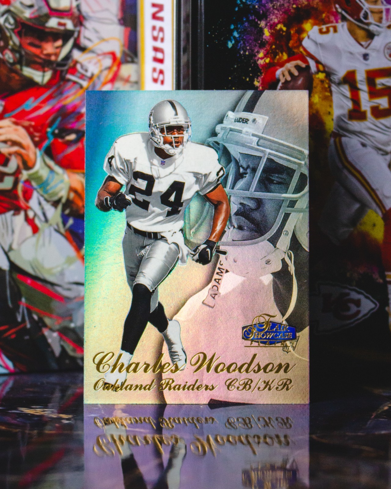 1998 Flair Showcase Row 3 #28 Charles Woodson Rookie