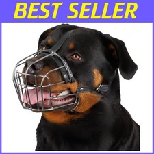 Adjustable Stainless Steel Dog Muzzle for Large Dogs