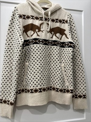 American Eagle Outfitters Hooded Deer/Elk Sweater Size Men s MT