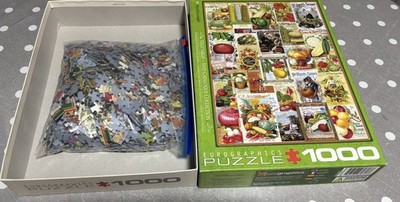 Eurographics 1000 Teile Puzzle Gemüsesamen Katalog Sammlung komplett
