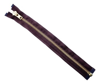 YKK Nr. 8 braune Messingzähne Schwerlast Reißverschluss mit offenem Ende 30 cm 12 Zoll