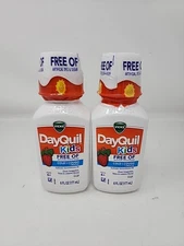 Lot of 2 Vicks DayQuil Kids Cold & Cough + Mucus 6 Fl Oz - Ages 6+ Exp. 4/2026