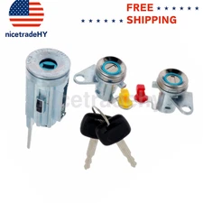 Ignition Switch & Door Lock Cylinder Set w/2Keys For Toyota Corolla 1993-97 US