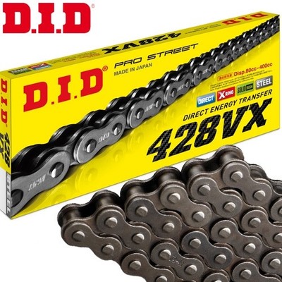 DID Kette für Suzuki DR-Z 125 L 2009 DF43B X-Ring 428VX schwarz Niet