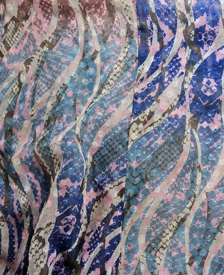 Top Y2K Peplum Hada Romántico Capricho Estampado Animal Transparente Dolman Mangas XL Foto 4 de 4