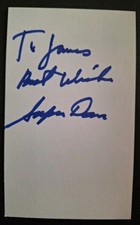 BOB EINSTEIN " SUPER DAVE OSBORNE "  SIGNED 3x5 Index Card - DECEASED 