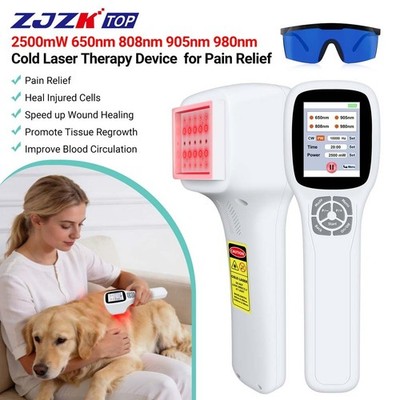 2.5W LLLT Laser Therapy 650nm 808nm 905nm 980nm Red NIR Light for Deep Tissue