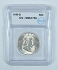 1950-D Franklin Half Dollar MS64 FBL ICG *1017