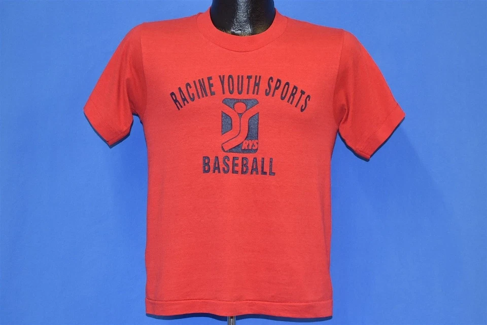 vintage 80s RACINE YOUTH SPORTS BASEBALL RYS WISCONSIN LAUREN t-shirt YOUTH XL - Image 2 of 3