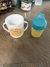 Vintage 1980 s-1990 s Baby Cups Gerber Amscan set of 2