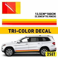 2x Racing Door Side Plaid Fender Skirt Decal Stripes Stickers For Sport Race Car 2x Racing Door Side Plaid Fender Skirt Decal Stripes Stickers For Sport Race Car