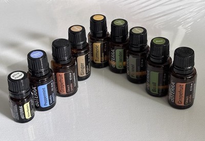 9 Doterra Öle,Turmeric,Koriander,Fennel,Yellow Mandarin,Ginger Basil etc.  25/26