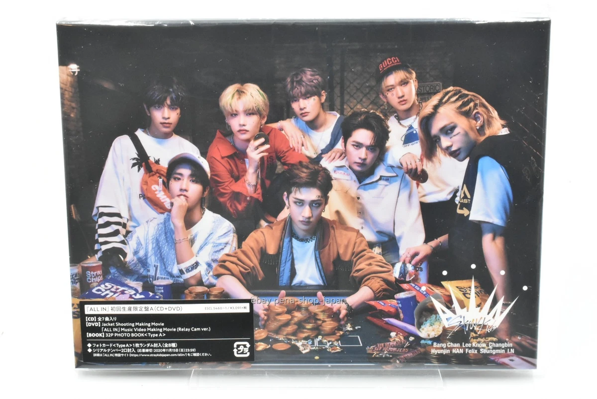 STRAY KIDS-ALL IN [TYPE-A]-JAPAN DIGIPAK CD+DVD+BOOK Ltd/Ed