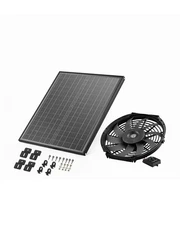 [VEVOR]Gable Mount Fan,12 Inch Solar Power Attic Exhaust Fan with Adjustable The