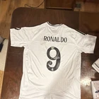 Adidas Real Madrid Ronaldo Signed Soccer Jersey #9 L Beckett Authenticed