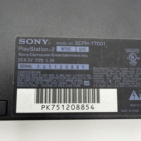 Sony PlayStation 2 PS2 Slim SCPH-77001 Tested Controller PSU Cables Free Game