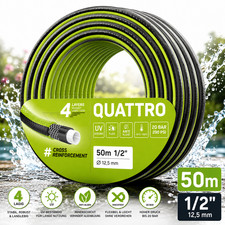 Cellfast Quattro Gartenschlauch 50m 1/2" 4-lagig UV-best&auml;ndig Knickfest