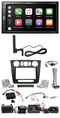 Pioneer USB 2DIN Bluetooth DAB Lenkrad Autoradio für BMW 1er Aktiv PDC man. Klim
